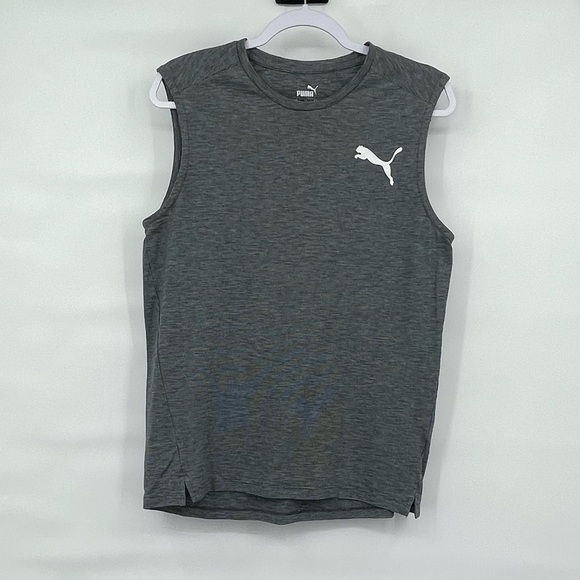 Puma gray fitted muscle tank top - Picture 1 of 5